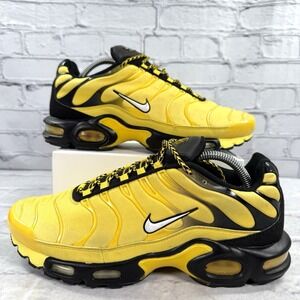 Nike Air Max Plus Frequency Pack Men Size 9.5 Tour Yellow Black 2018 AV7940 700